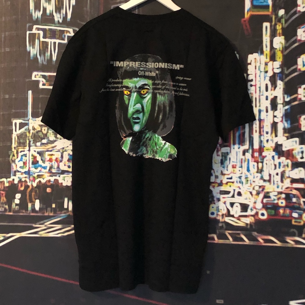 OFF-White Green Man “Impressionism” T-Shirt